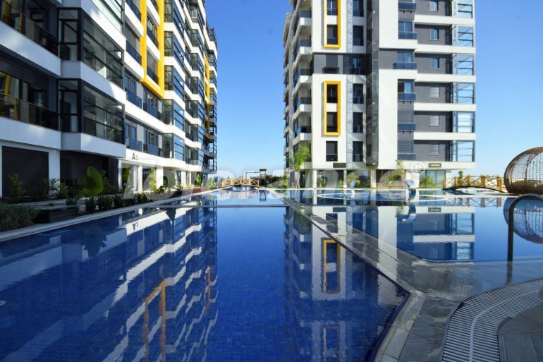 Квартира от застройщика в Кепез, Анталия вид на море с бассейном: купить недвижимость в Турции - 99463