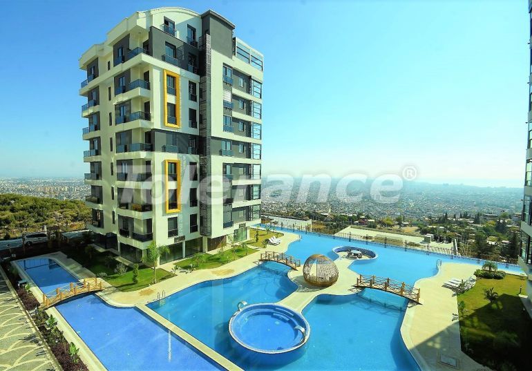 Квартира от застройщика в Кепез, Анталия вид на море с бассейном: купить недвижимость в Турции - 99465