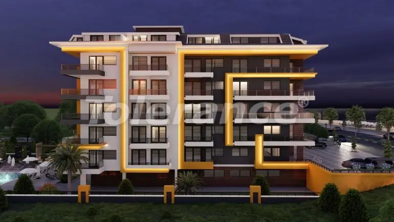 Квартира от застройщика в Кестель, Аланья вид на море с бассейном - 20400 Квартира от застройщика в Кестель, Аланья вид на море с бассейном: купить недвижимость в Турции - 20400