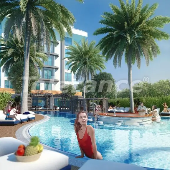 Квартира в Кестель, Аланья вид на море с бассейном: купить недвижимость в Турции - 29145