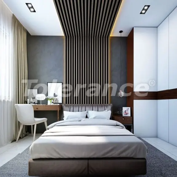 Квартира в Кестель, Аланья вид на море с бассейном: купить недвижимость в Турции - 29153