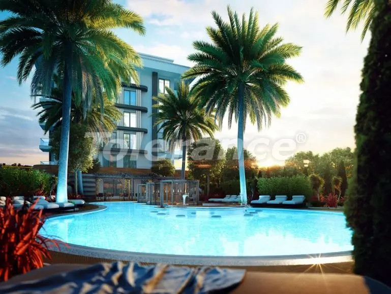 Квартира в Кестель, Аланья вид на море с бассейном: купить недвижимость в Турции - 29158