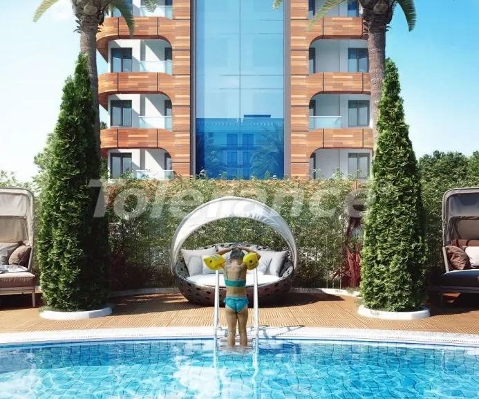 Квартира в Кестель, Аланья вид на море с бассейном: купить недвижимость в Турции - 29159