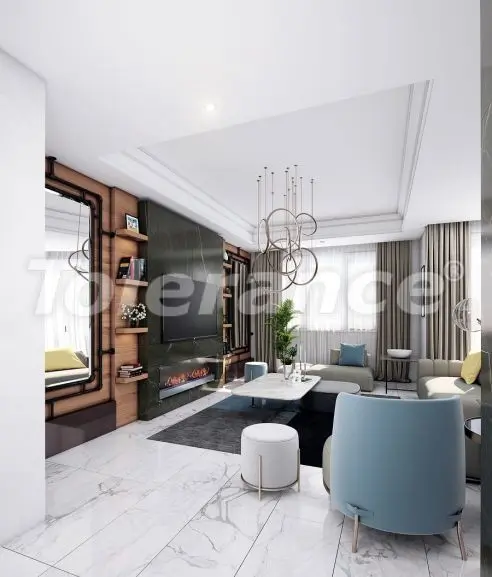 Квартира в Кестель, Аланья вид на море с бассейном: купить недвижимость в Турции - 29169