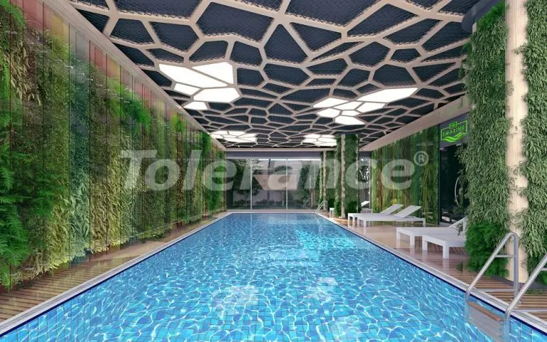 Квартира в Кестель, Аланья вид на море с бассейном: купить недвижимость в Турции - 29178