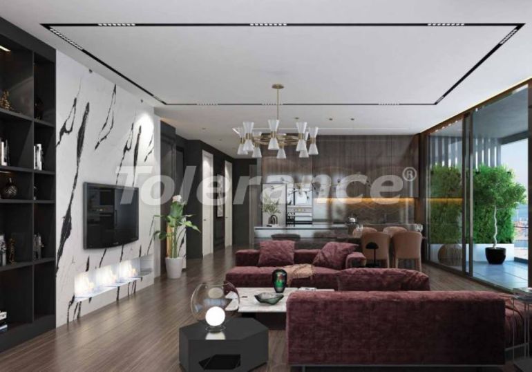 Квартира от застройщика в Конак, Измир вид на море с бассейном в рассрочку: купить недвижимость в Турции - 101893