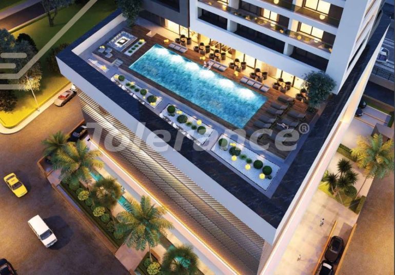 Квартира от застройщика в Конак, Измир вид на море с бассейном в рассрочку: купить недвижимость в Турции - 101895