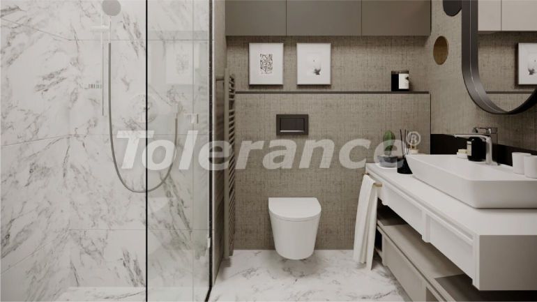 Квартира от застройщика в Конак, Измир вид на море с бассейном: купить недвижимость в Турции - 48447