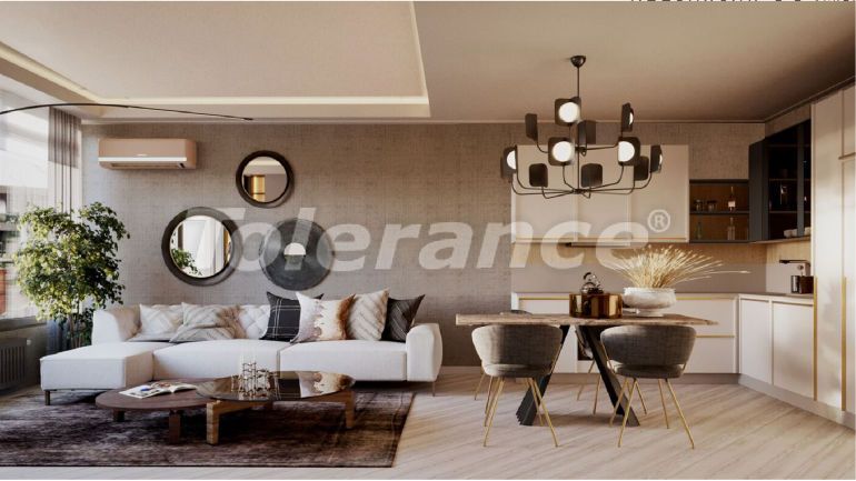 Квартира от застройщика в Конак, Измир вид на море с бассейном: купить недвижимость в Турции - 48450