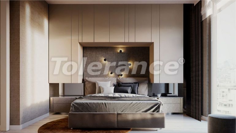 Квартира от застройщика в Конак, Измир вид на море с бассейном: купить недвижимость в Турции - 48451