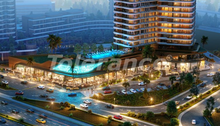 Квартира от застройщика в Конак, Измир вид на море с бассейном в рассрочку: купить недвижимость в Турции - 51087