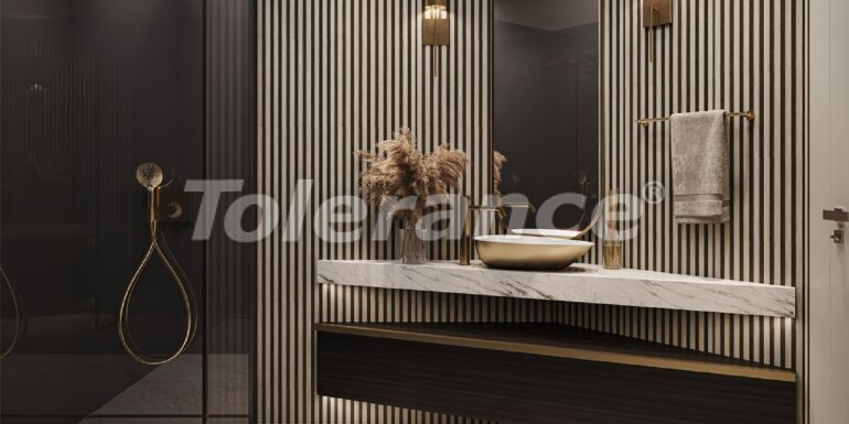 Квартира от застройщика в Конак, Измир вид на море с бассейном: купить недвижимость в Турции - 55624