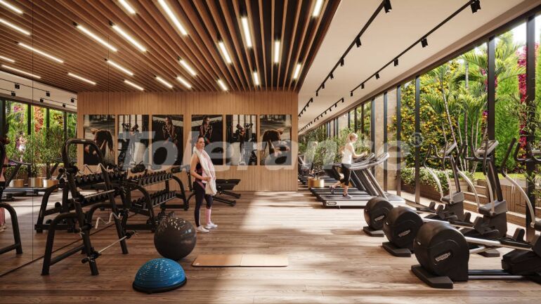 Квартира от застройщика в Конак, Измир вид на море с бассейном: купить недвижимость в Турции - 55640