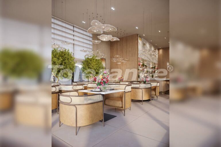 Квартира от застройщика в Конак, Измир вид на море с бассейном: купить недвижимость в Турции - 55642