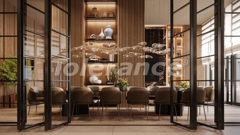 Квартира от застройщика в Конак, Измир вид на море с бассейном: купить недвижимость в Турции - 55644