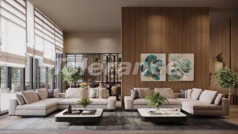 Квартира от застройщика в Конак, Измир вид на море с бассейном: купить недвижимость в Турции - 55647