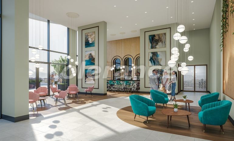 Квартира от застройщика в Конак, Измир вид на море с бассейном в рассрочку: купить недвижимость в Турции - 65271