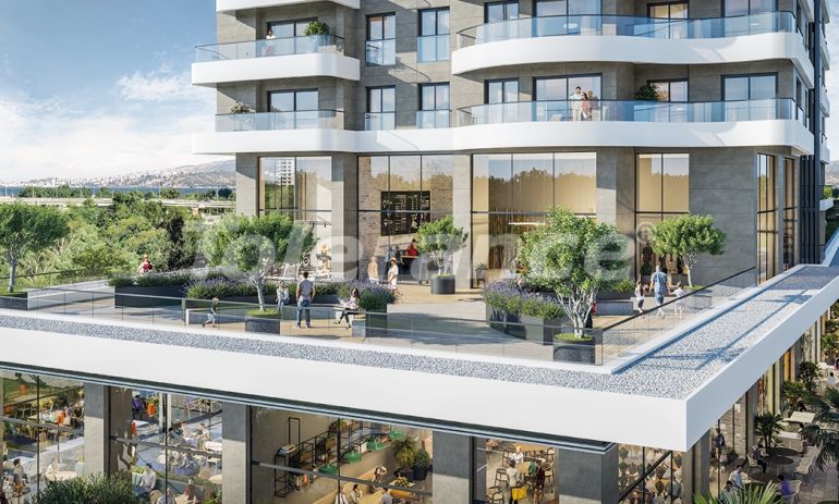 Квартира от застройщика в Конак, Измир вид на море с бассейном в рассрочку: купить недвижимость в Турции - 65272