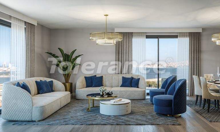 Квартира от застройщика в Конак, Измир вид на море с бассейном в рассрочку: купить недвижимость в Турции - 65273