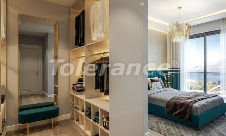 Квартира от застройщика в Конак, Измир вид на море с бассейном в рассрочку: купить недвижимость в Турции - 65275