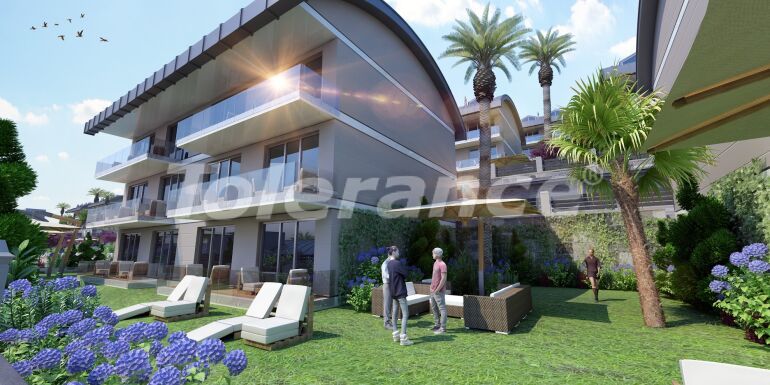 Квартира от застройщика в Конаклы, Аланья вид на море с бассейном в рассрочку: купить недвижимость в Турции - 64797