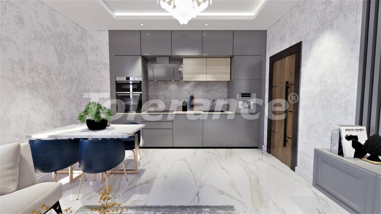 Квартира от застройщика в Конаклы, Аланья вид на море с бассейном в рассрочку: купить недвижимость в Турции - 64846