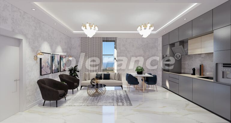 Квартира от застройщика в Конаклы, Аланья вид на море с бассейном в рассрочку: купить недвижимость в Турции - 64850