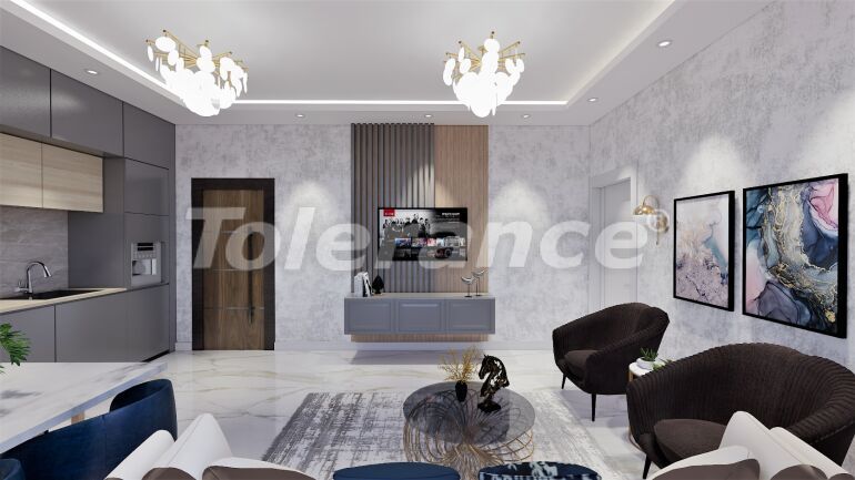 Квартира от застройщика в Конаклы, Аланья вид на море с бассейном в рассрочку: купить недвижимость в Турции - 64851