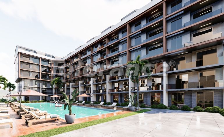 Квартира от застройщика в Коньяалты, Анталия с бассейном в рассрочку: купить недвижимость в Турции - 127309