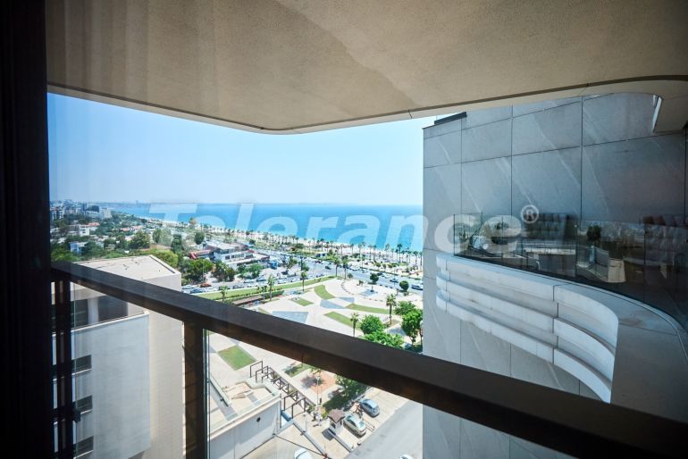 Квартира в Коньяалты, Анталия вид на море с бассейном: купить недвижимость в Турции - 128938