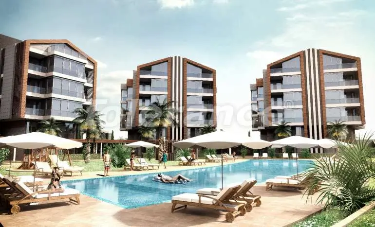 Квартира от застройщика в Коньяалты, Анталия с бассейном: купить недвижимость в Турции - 13691