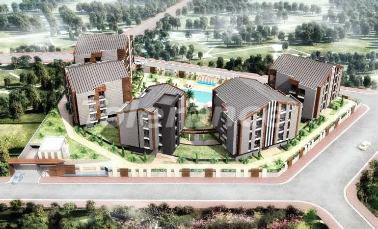 Квартира от застройщика в Коньяалты, Анталия с бассейном: купить недвижимость в Турции - 13694