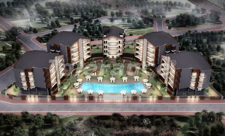 Квартира от застройщика в Коньяалты, Анталия с бассейном: купить недвижимость в Турции - 16379