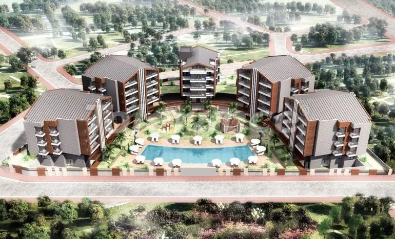 Квартира от застройщика в Коньяалты, Анталия с бассейном: купить недвижимость в Турции - 16380