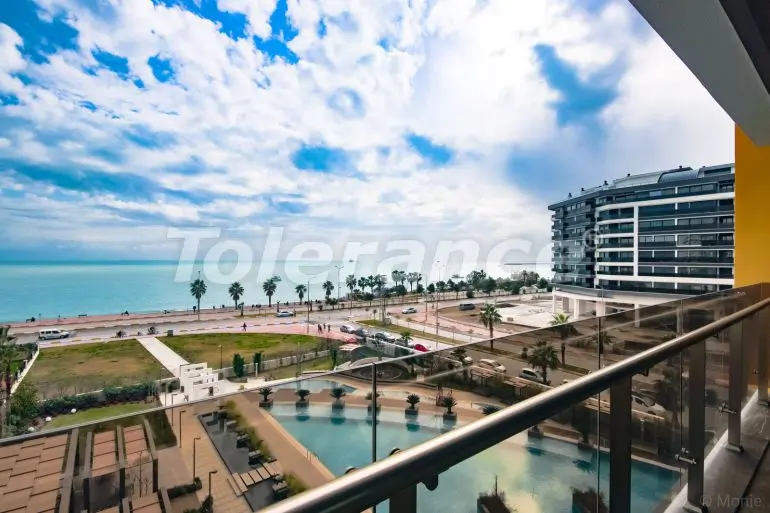 Квартира от застройщика в Коньяалты, Анталия вид на море с бассейном: купить недвижимость в Турции - 33532