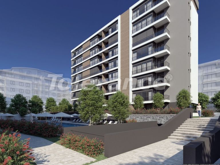 Квартира от застройщика в Коньяалты, Анталия с бассейном - 42508 Квартира от застройщика в Коньяалты, Анталия с бассейном: купить недвижимость в Турции - 42508