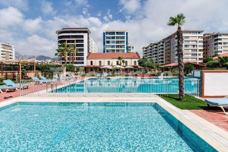 Квартира в Коньяалты, Анталия вид на море с бассейном: купить недвижимость в Турции - 52332