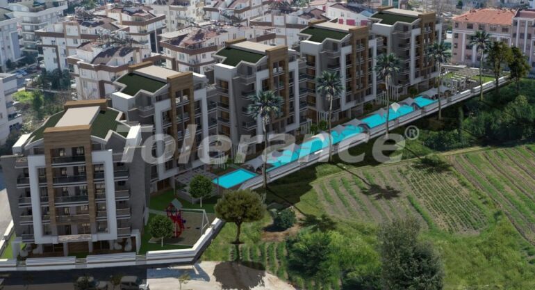 Квартира в Коньяалты, Анталия с бассейном: купить недвижимость в Турции - 56404