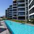 Квартира в Коньяалты, Анталия вид на море с бассейном: купить недвижимость в Турции - 56594