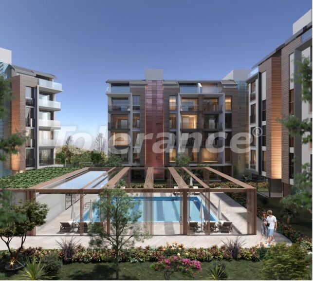 Квартира в Коньяалты, Анталия с бассейном: купить недвижимость в Турции - 58235