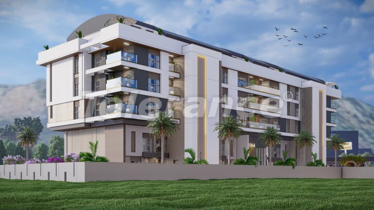 Квартира от застройщика в Коньяалты, Анталия с бассейном: купить недвижимость в Турции - 61146