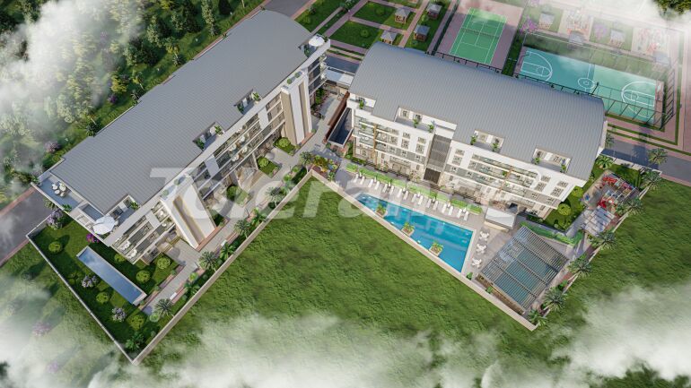 Квартира от застройщика в Коньяалты, Анталия с бассейном: купить недвижимость в Турции - 61148