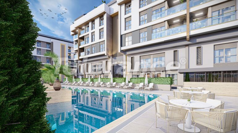 Квартира от застройщика в Коньяалты, Анталия с бассейном: купить недвижимость в Турции - 61149