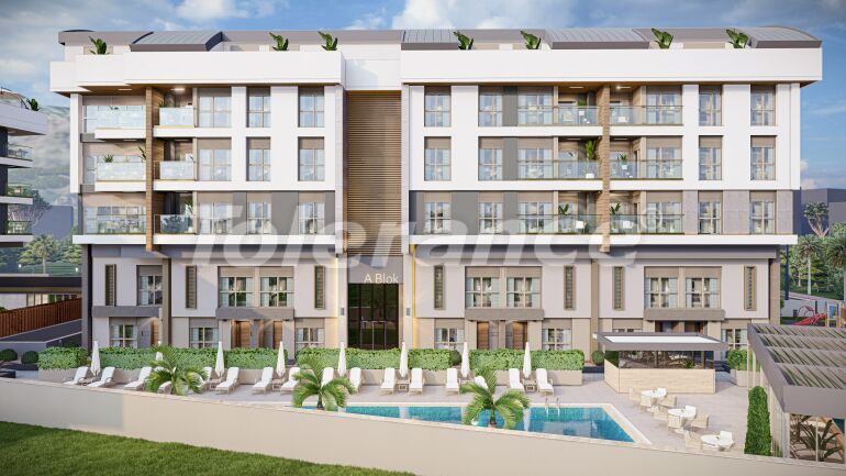 Квартира от застройщика в Коньяалты, Анталия с бассейном: купить недвижимость в Турции - 61150