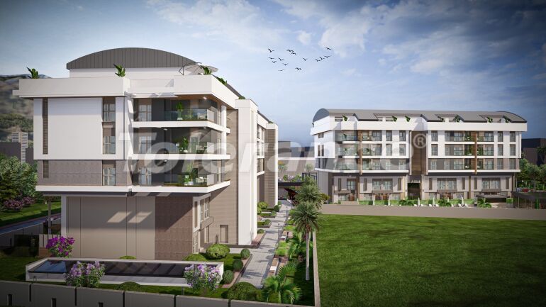 Квартира от застройщика в Коньяалты, Анталия с бассейном: купить недвижимость в Турции - 61171