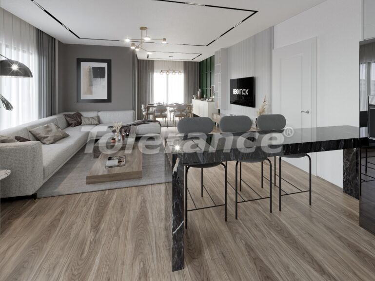 Квартира от застройщика в Коньяалты, Анталия с бассейном: купить недвижимость в Турции - 61374