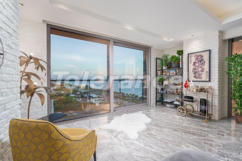 Квартира в Коньяалты, Анталия вид на море с бассейном: купить недвижимость в Турции - 64161