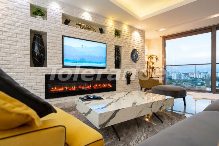 Квартира в Коньяалты, Анталия вид на море с бассейном: купить недвижимость в Турции - 64185