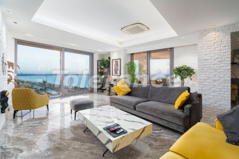 Квартира в Коньяалты, Анталия вид на море с бассейном: купить недвижимость в Турции - 64189