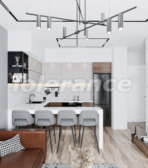 Квартира от застройщика в Коньяалты, Анталия с бассейном: купить недвижимость в Турции - 98820